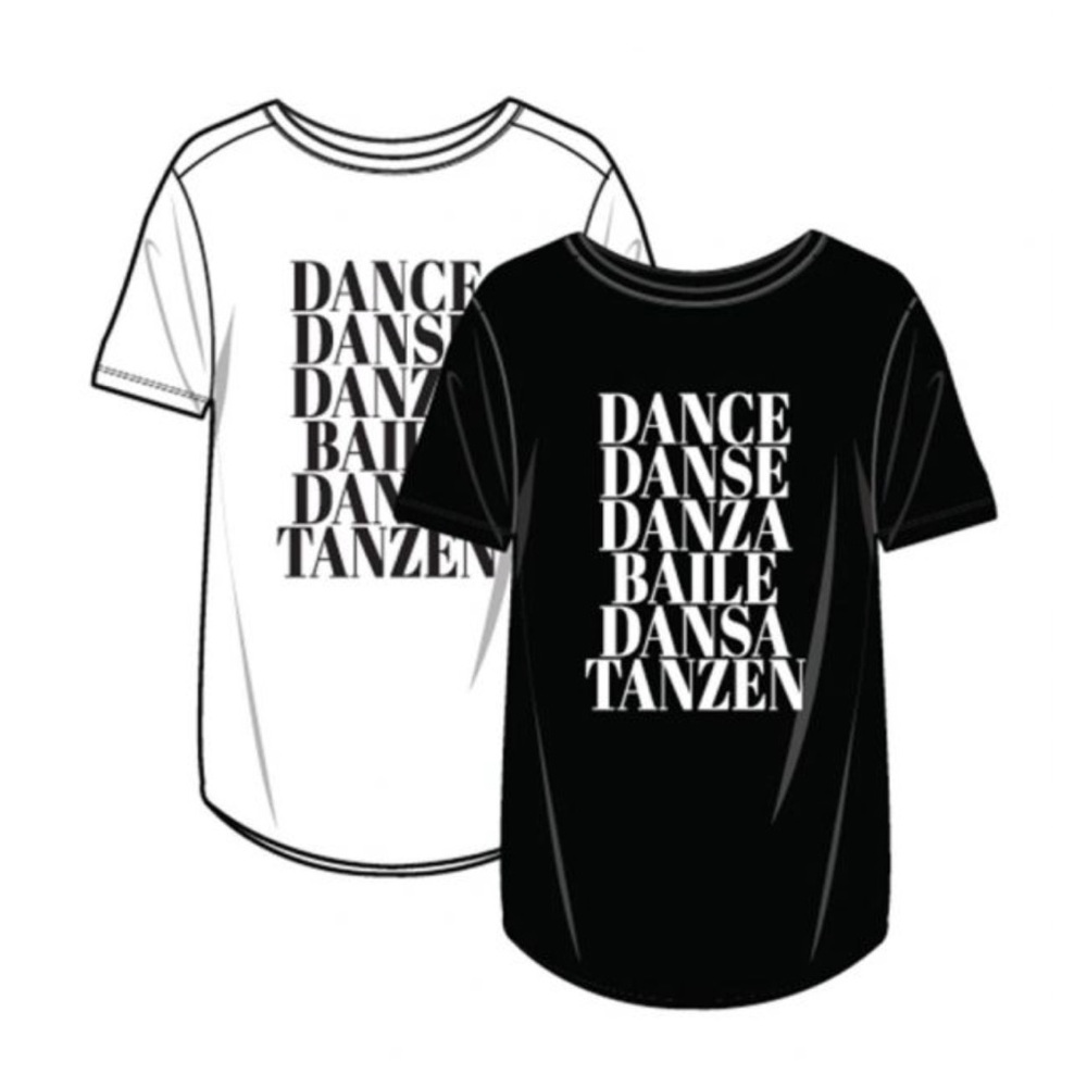New Capezio Men’s DANCE Crew Neck Tee T-Shirt - Large